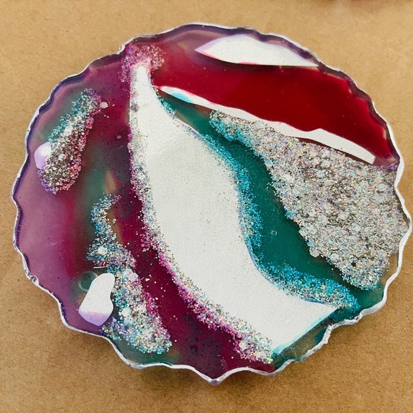 Coasters for Drinks,Coasters Set of 4,Holder for Cold Drinks Wine Mugs and Cups - Picture 2 of 6